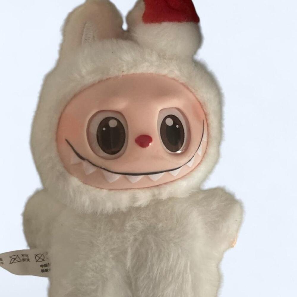 Pop mart white fluffy plush